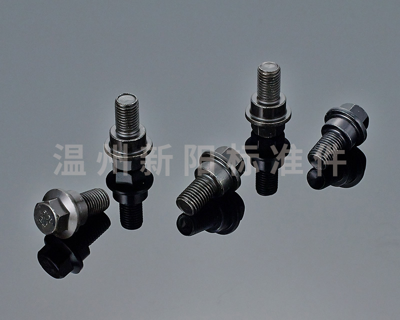 -外六角法蘭螺栓-非標(biāo)螺栓 -黑色達(dá)克羅 -8.8級(jí) -10.9級(jí) 法蘭臺(tái)階螺栓