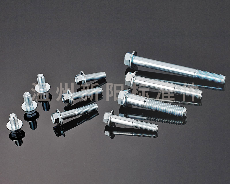 -Q184 -Q185 -GB16674 -外六角法蘭螺栓 -8.8級 -藍白鋅