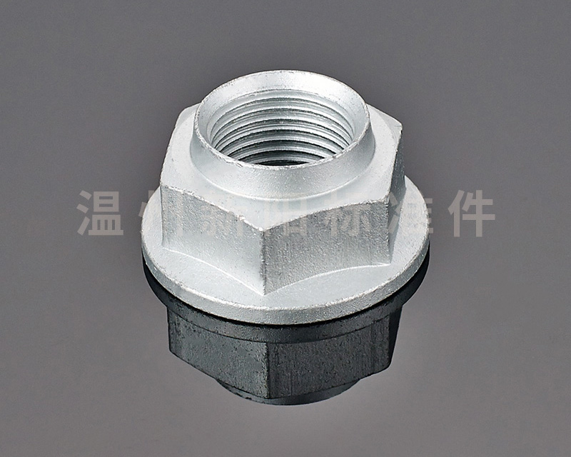 -非標(biāo)螺母 -達(dá)克羅 碳鋼8.8級六角螺帽法蘭臺階螺母 鍍鋅臺階螺母