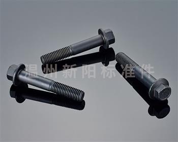 -Q184 -Q185 -GB16674 -外六角法蘭螺栓-10.9級(jí)- 黑色達(dá)克羅 凹腦半牙加長(zhǎng)