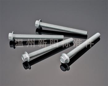 -Q184 -Q185 -GB16674 -外六角法蘭螺栓 -10.9級(jí)-銀色達(dá)克羅 凹腦全牙加長(zhǎng)法蘭螺栓